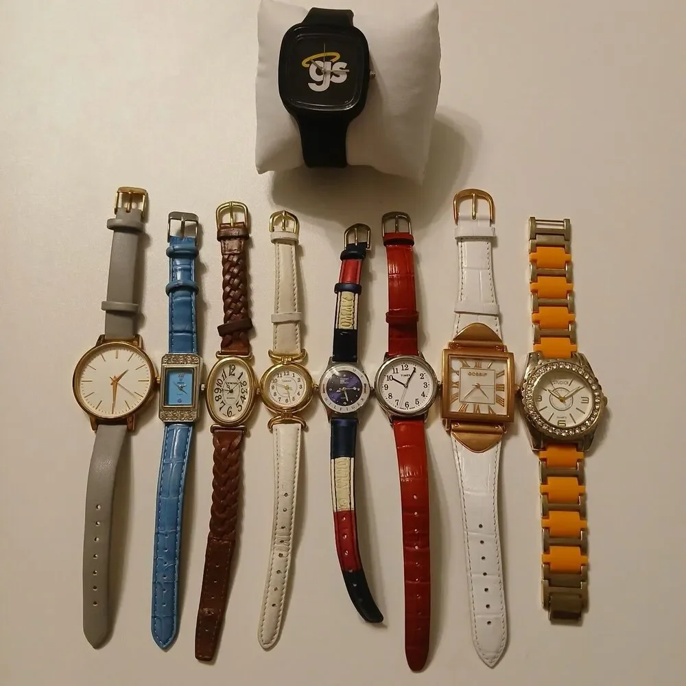 Parts/Repair Watch Lot of 9 Timex Carriage Tommy Hilfiger Gossip Studio Time